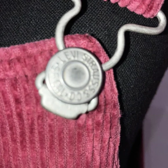 Burgundy Levi’s corduroy overall dress - Picture 6 of 13